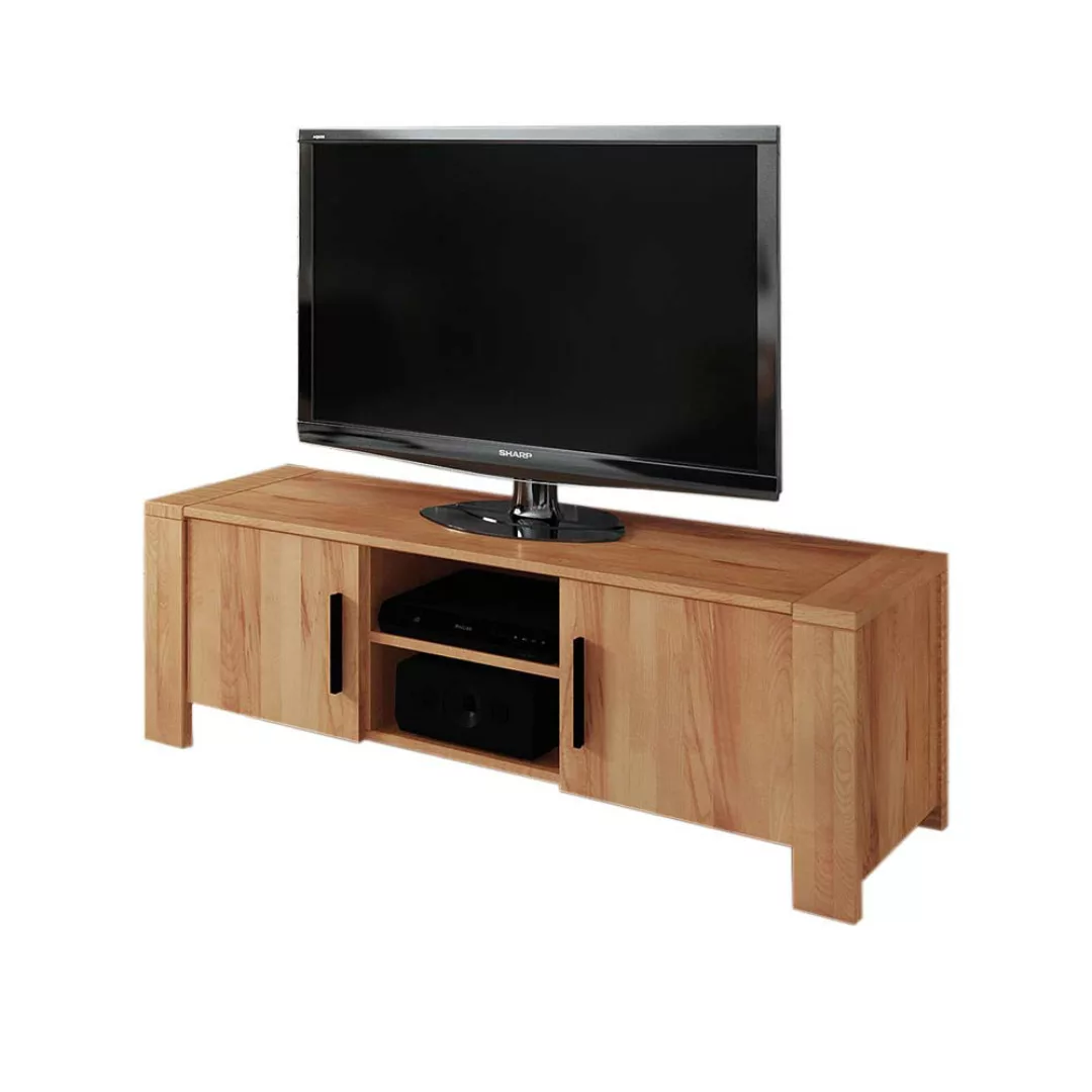 TV Board aus Kernbuche Massivholz 155 cm günstig online kaufen