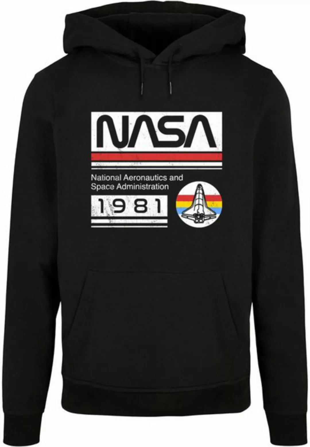 Merchcode Kapuzensweatshirt Merchcode Herren NASA - 1981 Basic Hoody (1-tlg günstig online kaufen