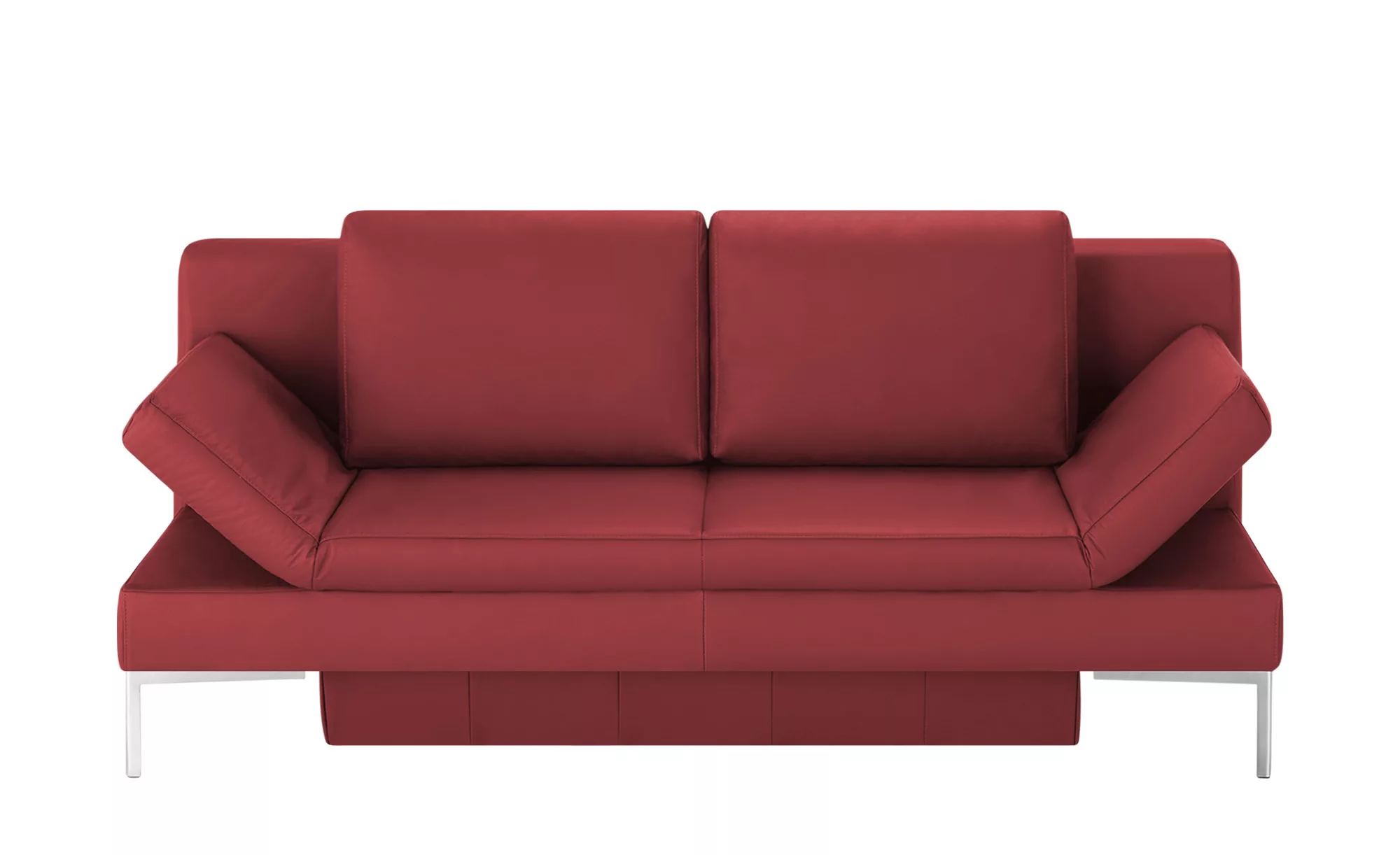 Schlafsofa  Kenny - rot - 204 cm - 88 cm - 91 cm - Polstermöbel > Sofas > E günstig online kaufen