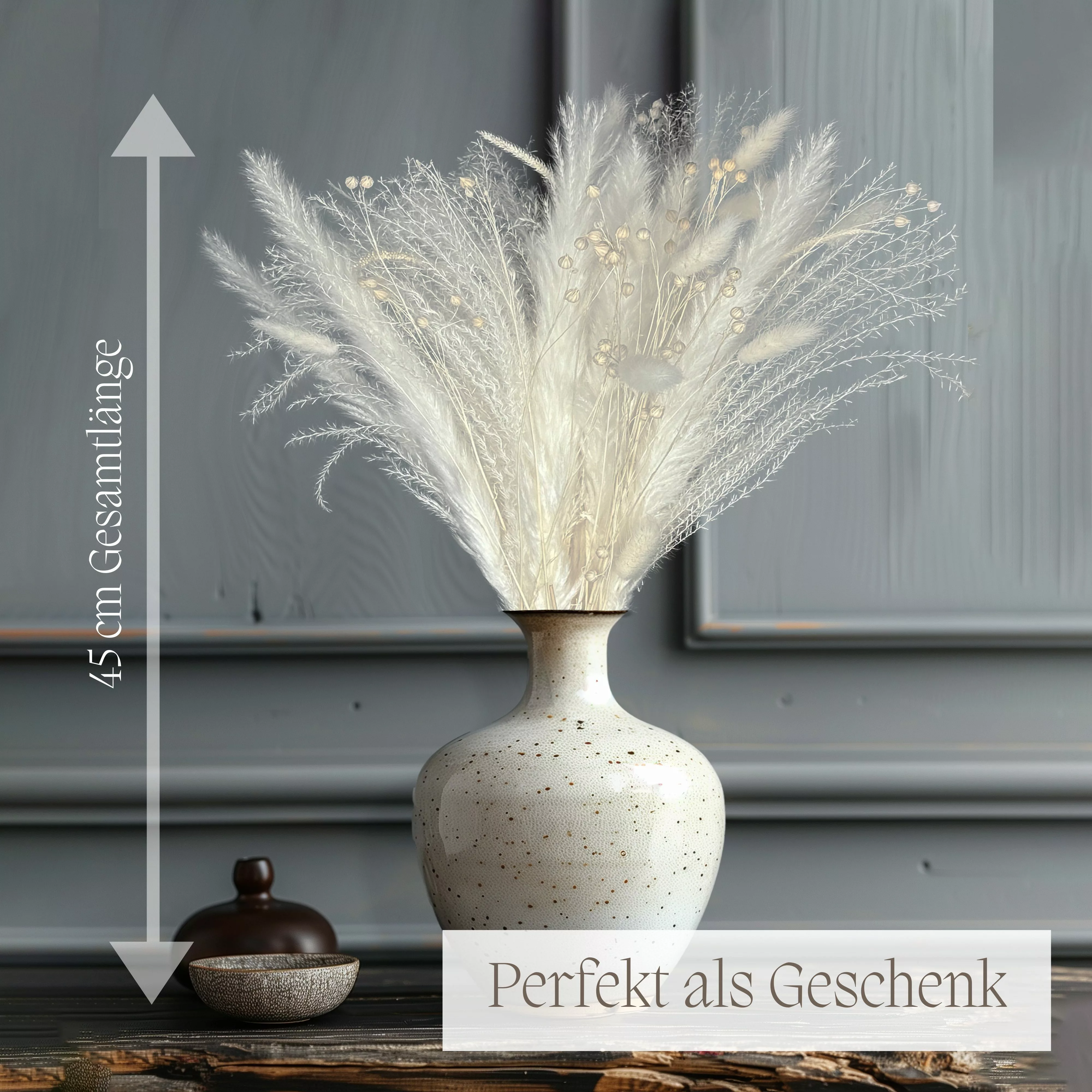 Trockenblume Trockenblumenstrauß Pampasgras, Nina-Maria's Deko Gold, günstig online kaufen