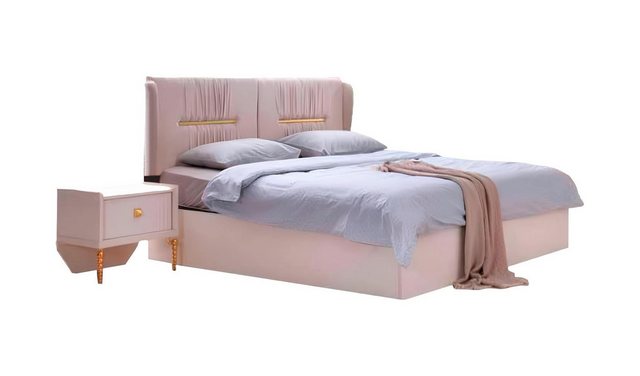 Xlmoebel Bett Moderne Schlafzimmergestaltung mit rechteckigem Stil in Beige günstig online kaufen