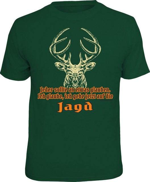 RAHMENLOS® T-Shirt für Jäger - jeder sollte an etwas glauben günstig online kaufen