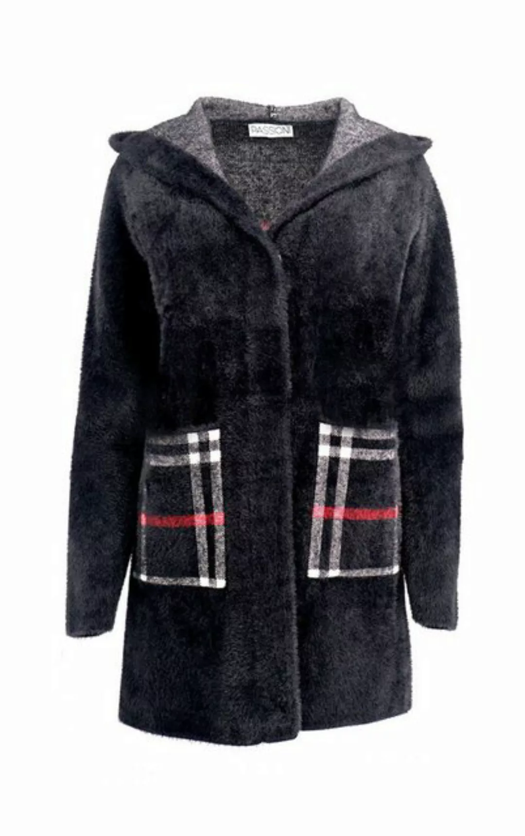 Passioni Winterjacke Passioni Winterjacke Mittellange Kunstfell-Jacke in sc günstig online kaufen