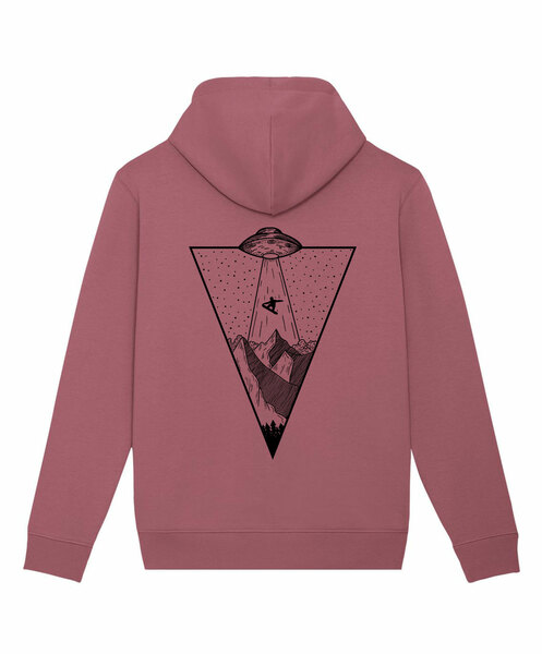 Snowboard Spaceship Unisex Premium Hoodie günstig online kaufen