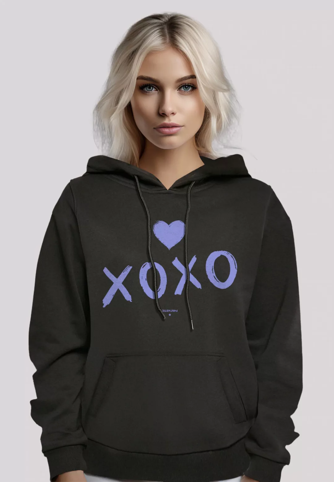 F4NT4STIC Kapuzenpullover "Valentinstag xoxo", Hoodie, Warm, Bequem günstig online kaufen