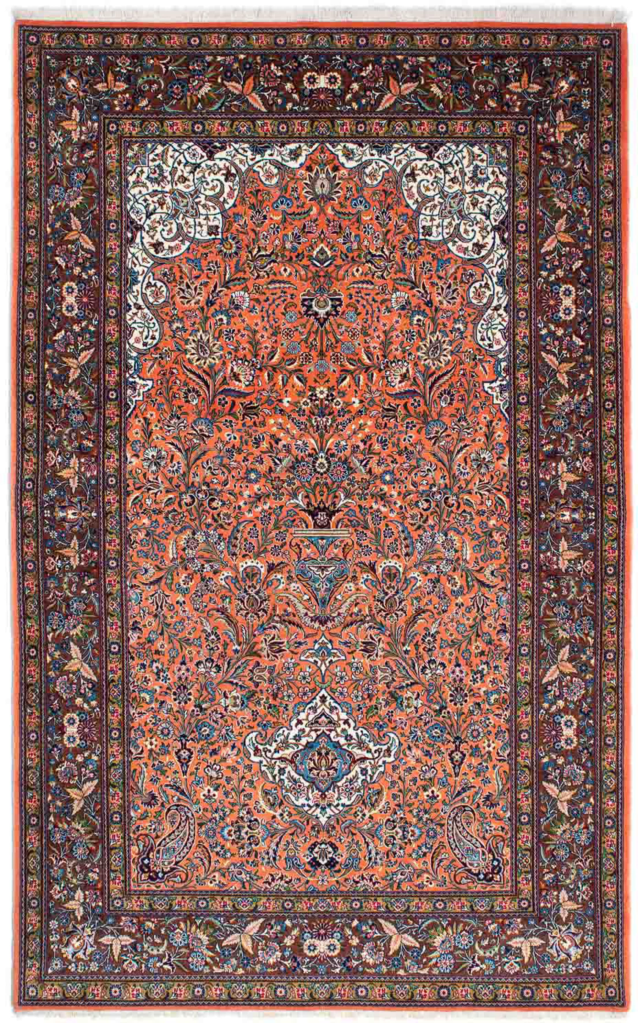 morgenland Orientteppich »Perser - Ghom - 219 x 135 cm - rost«, rechteckig, günstig online kaufen