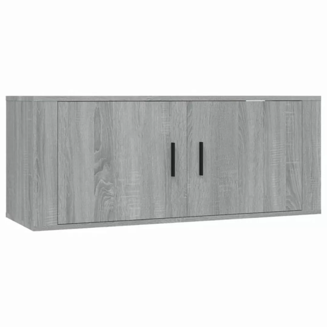 furnicato TV-Schrank TV-Wandschrank Grau Sonoma 100x34,5x40 cm günstig online kaufen