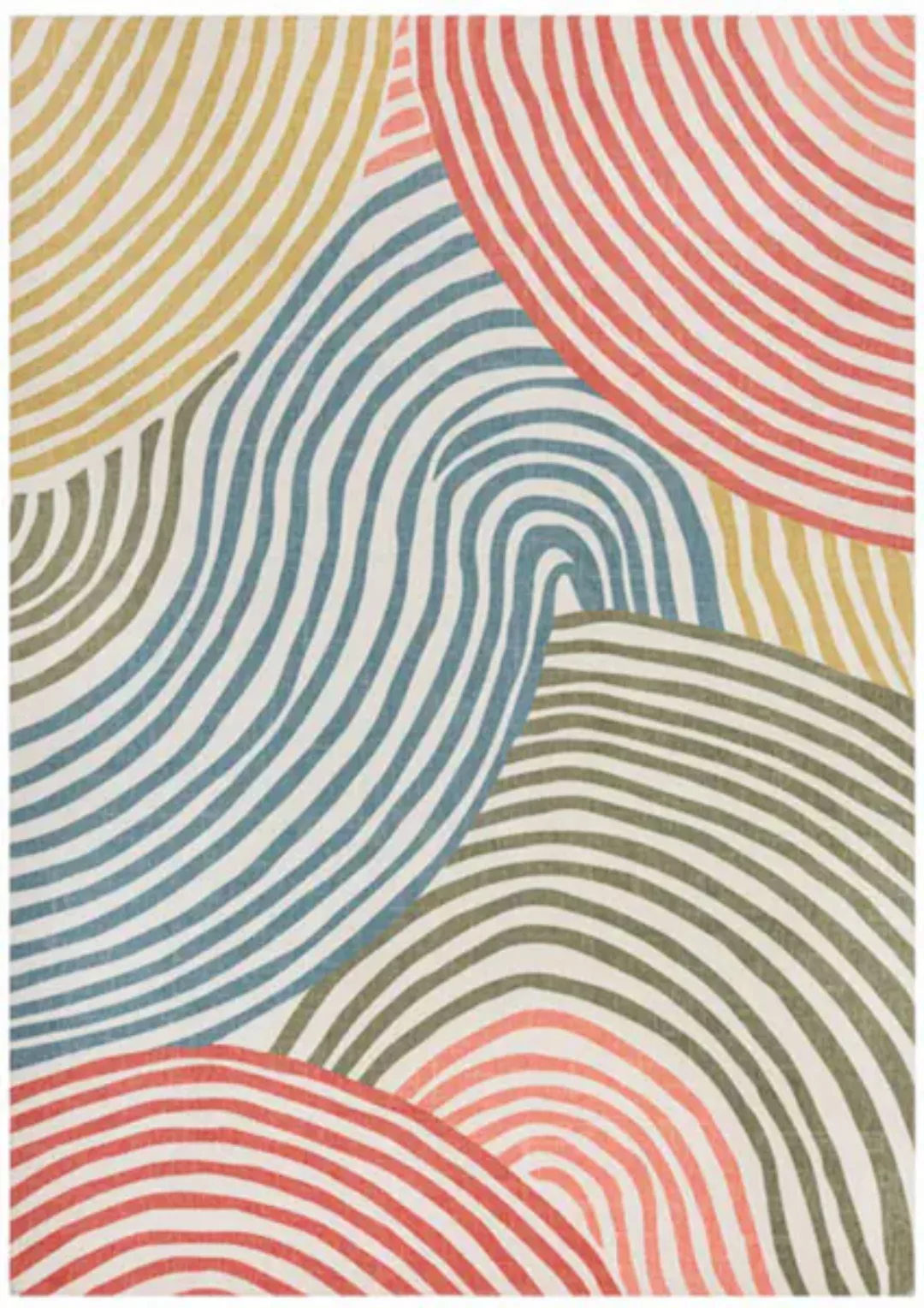 FLAIR RUGS Teppich »Wanda Swirl«, rechteckig, Wanda Swirl Washbarer Teppich günstig online kaufen