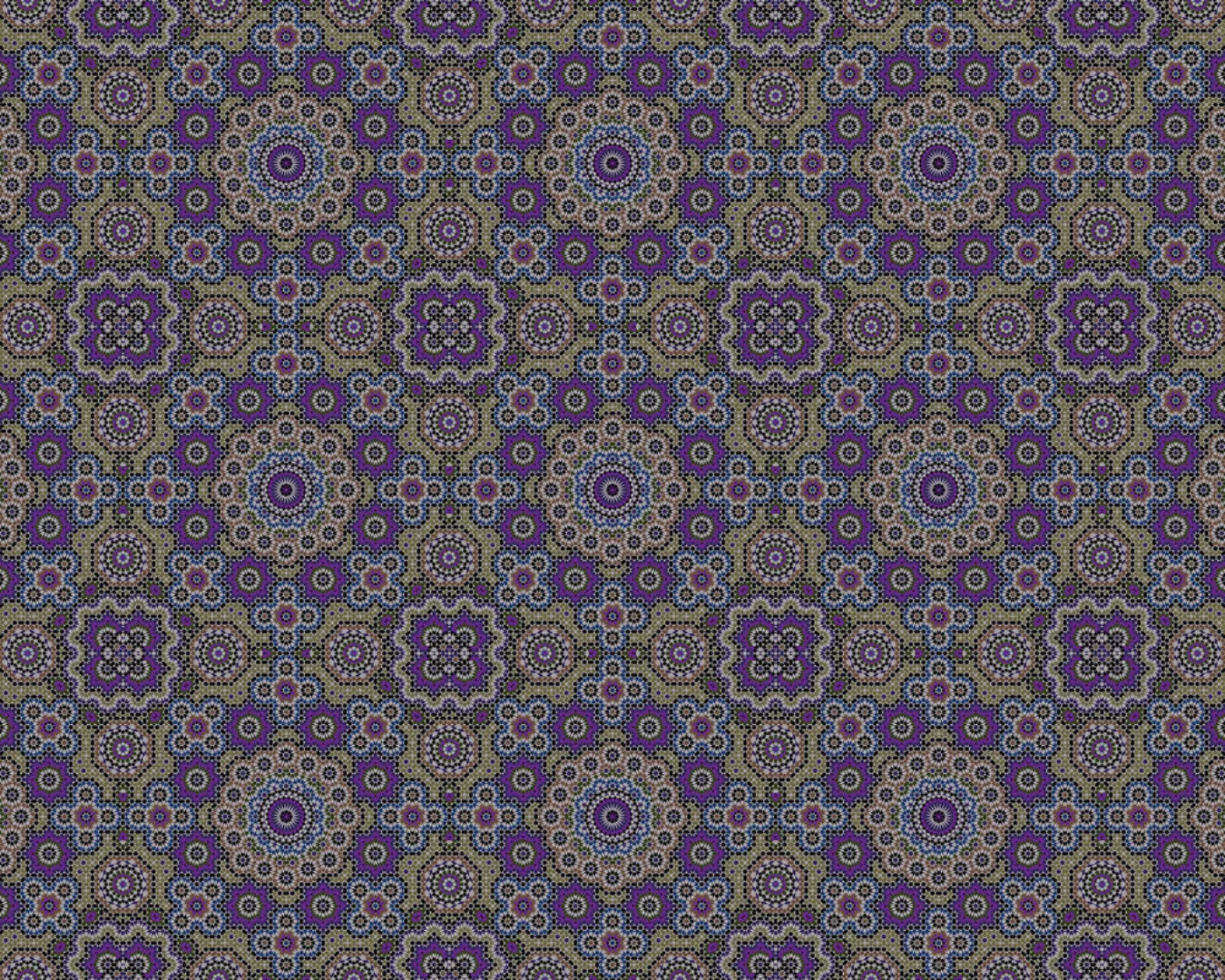 Fototapete "Mosaic III Purple" 4,00x2,50 m / Glattvlies Perlmutt günstig online kaufen