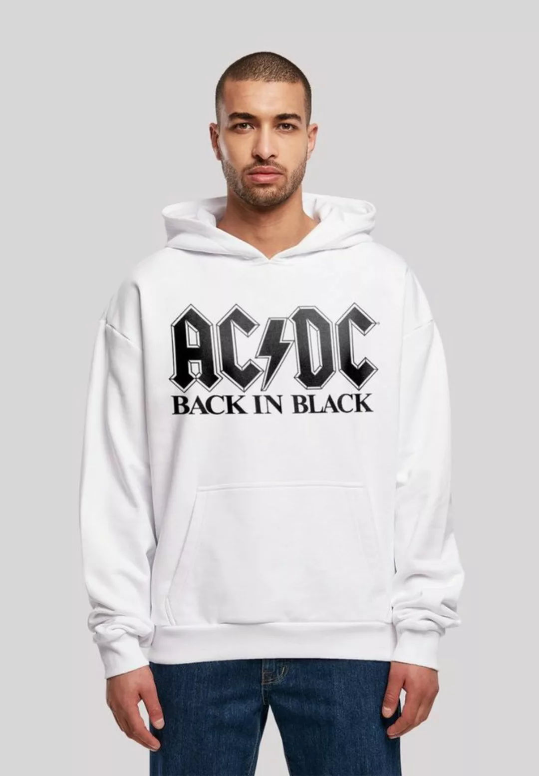 F4NT4STIC Kapuzenpullover "ACDC Back In Black Logo", Print günstig online kaufen