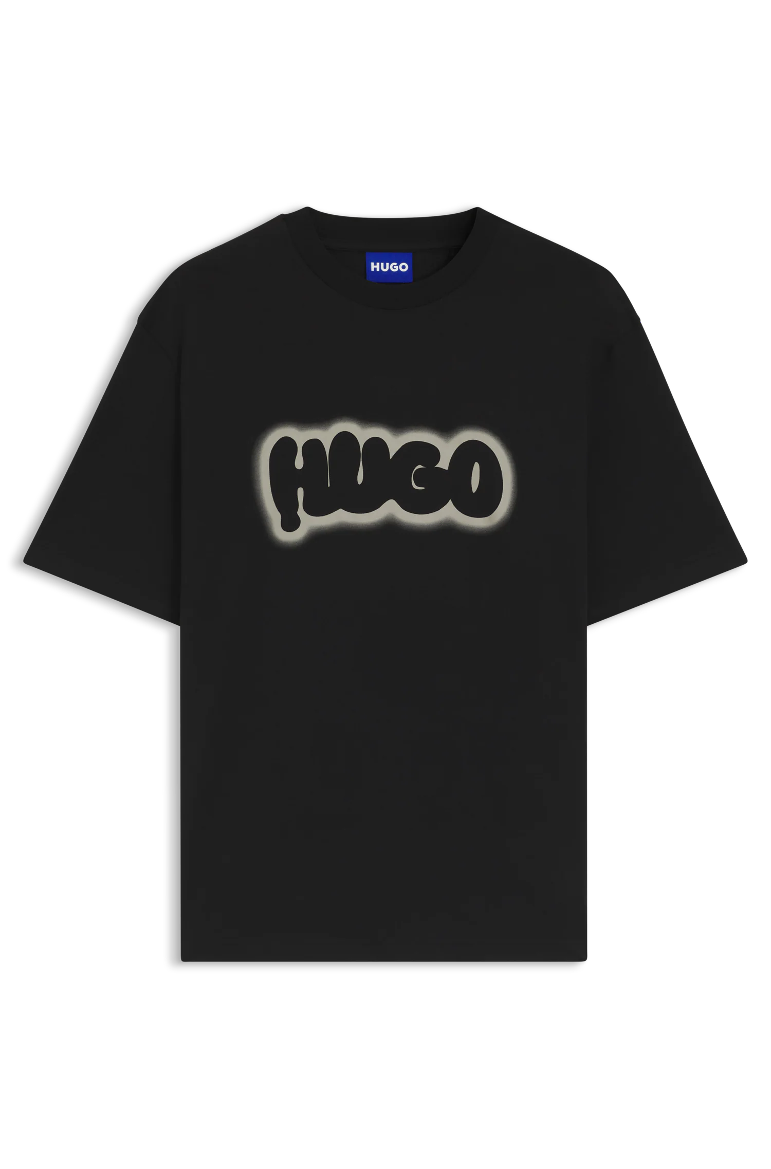 HUGO Blue T-Shirt "Nulibax", Rundhalsausschnitt, regular fit, Logoprint günstig online kaufen