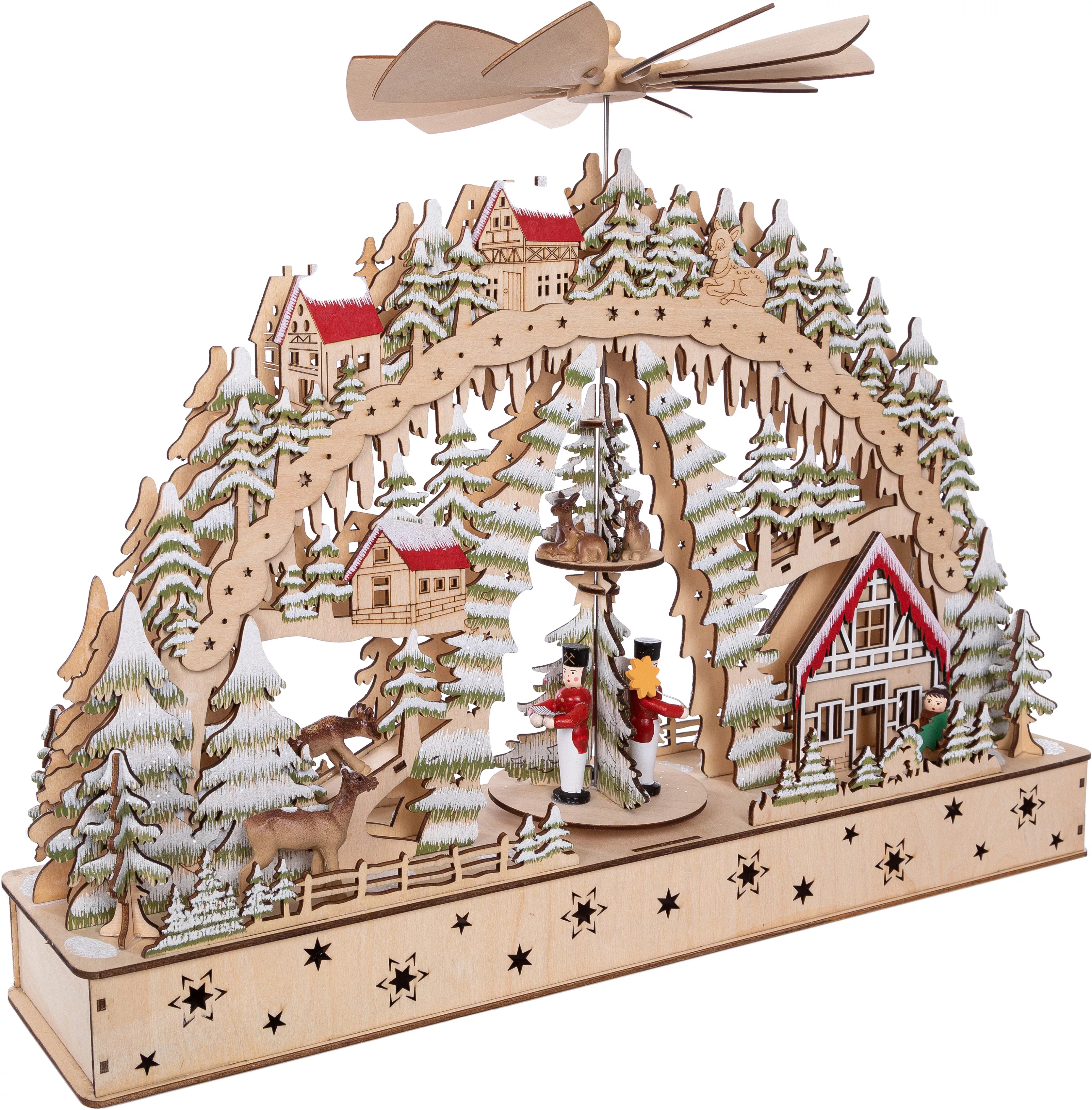 Myflair Möbel & Accessoires LED Schwibbogen »Weihnachtsdeko«, aus Holz, mit günstig online kaufen