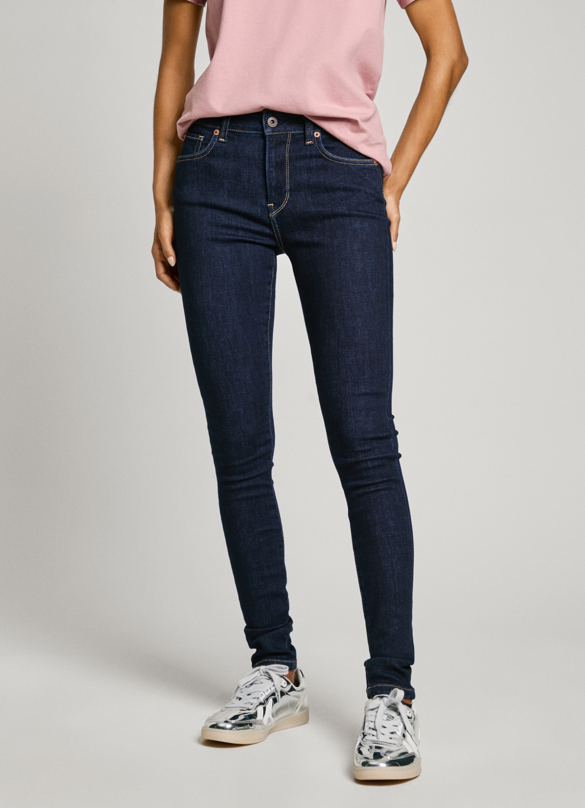 Pepe Jeans Skinny-fit-Jeans SKINNY JEANS MW in verschiedenen Waschungen günstig online kaufen