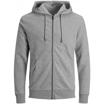 Jack & Jones  Sweatshirt 12182493 BASIC SWEAT ZIP-LIGHT GREY MELANGE günstig online kaufen