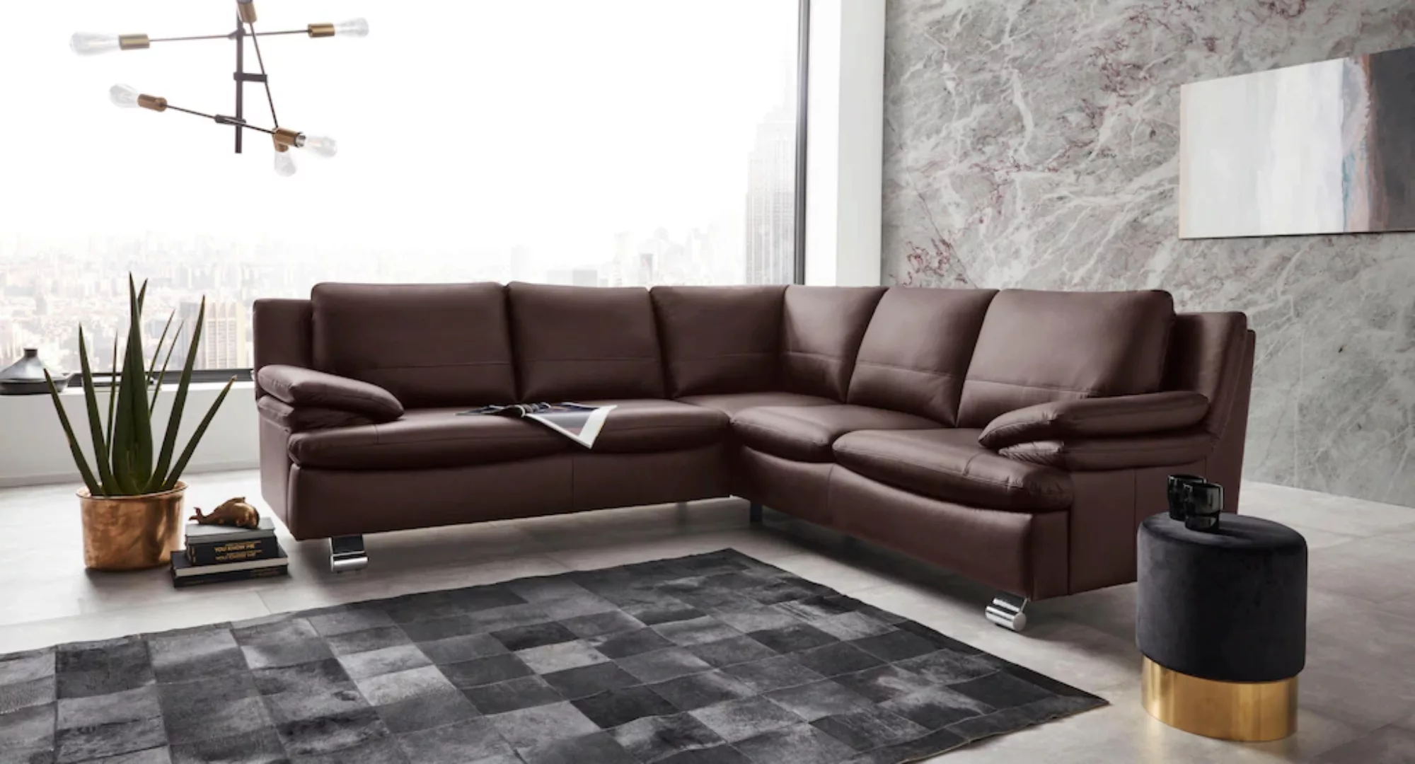 PLACES OF STYLE Ecksofa "Drover L-Form" günstig online kaufen