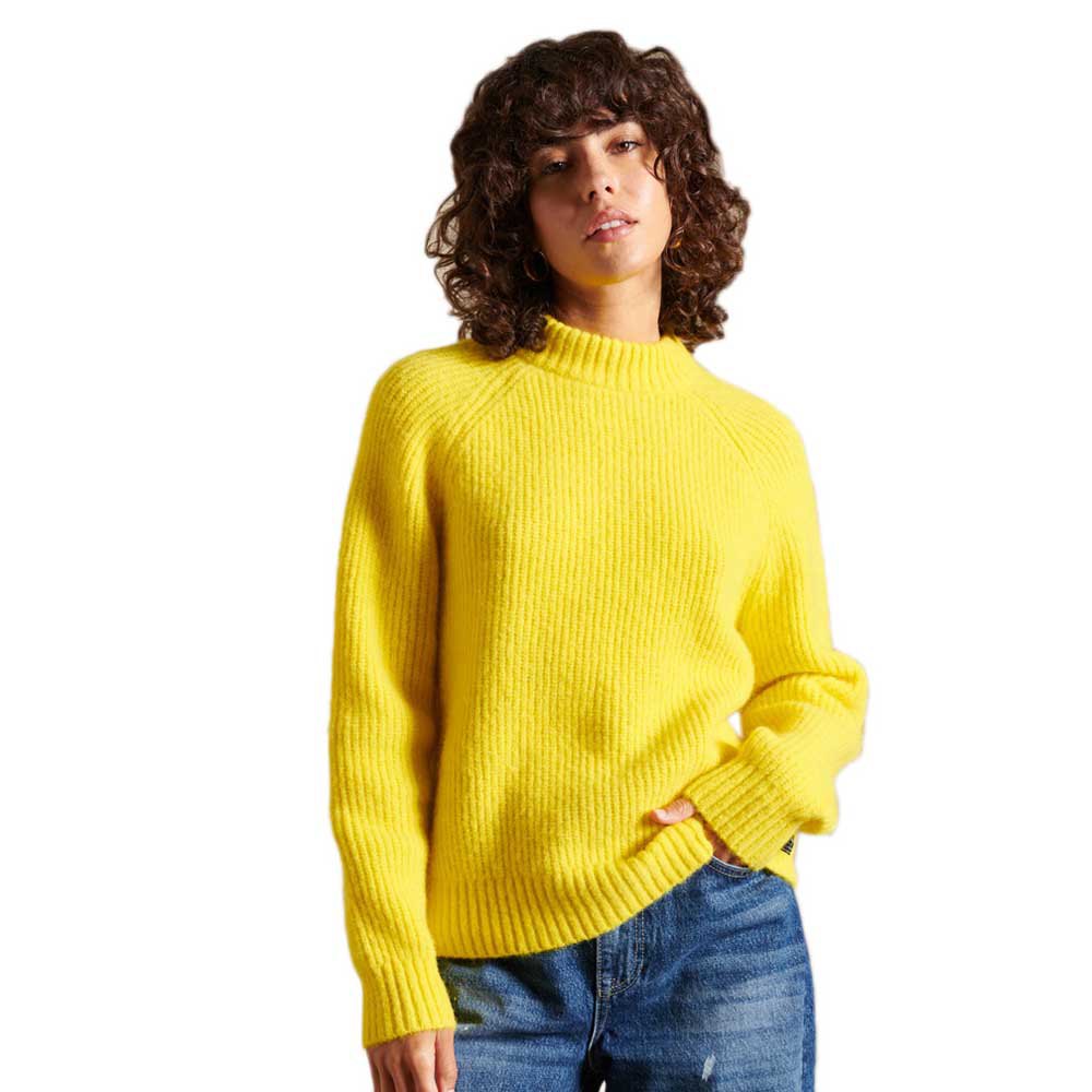 Superdry Alpaca Blend Crew Pullover S Golden Yellow günstig online kaufen