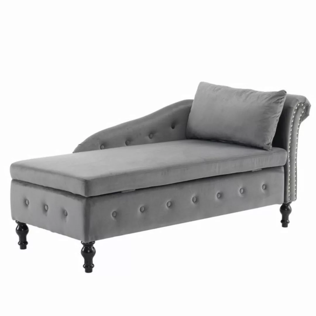 BlingBin Chaiselongue Sofa Loungesessel, 1 Teile, Nagelkopfbesatz und Knopf günstig online kaufen