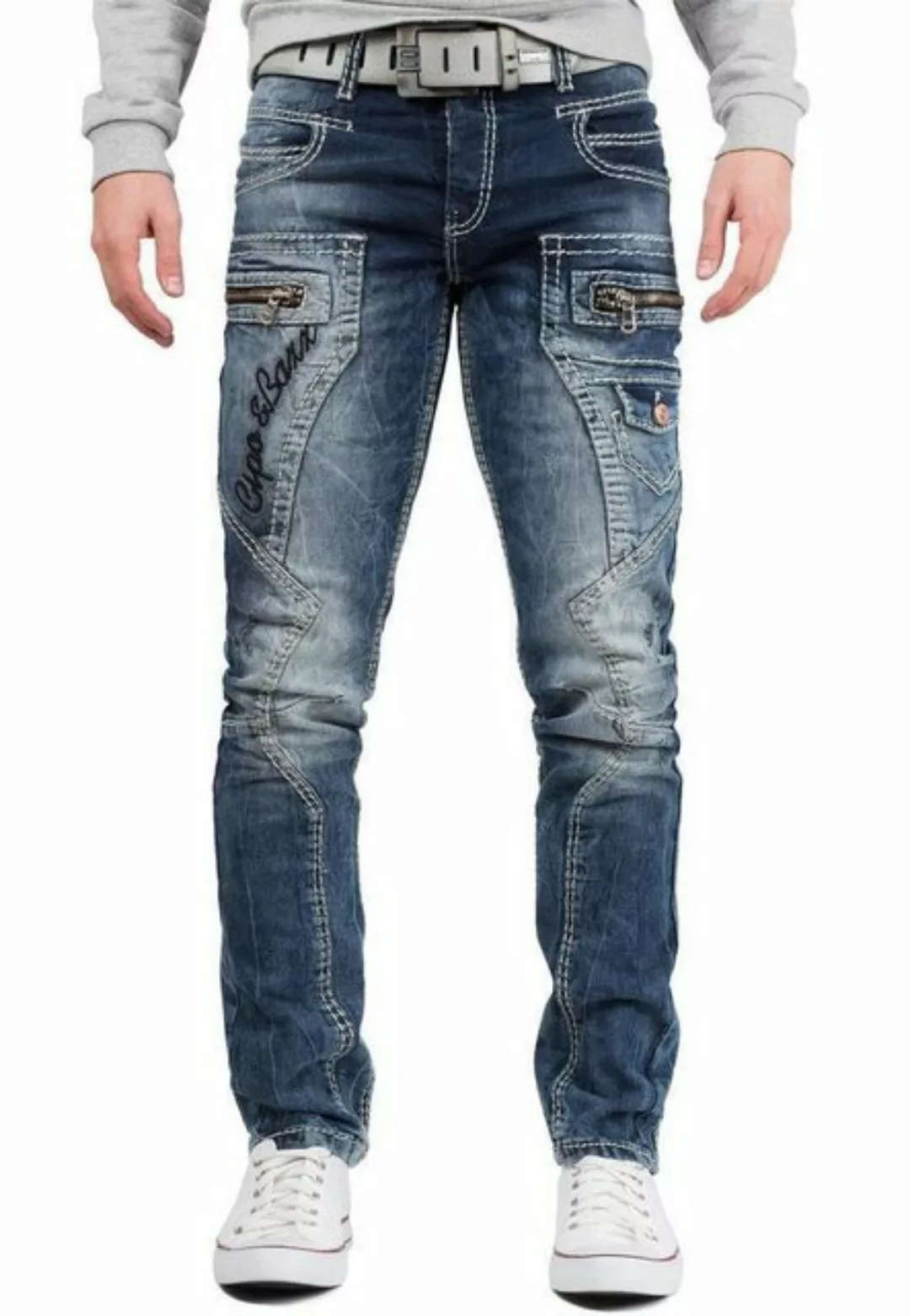 Cipo & Baxx 5-Pocket-Jeans Herren Hose BA-CD296 W31/L30 (1-tlg) mit Reißver günstig online kaufen