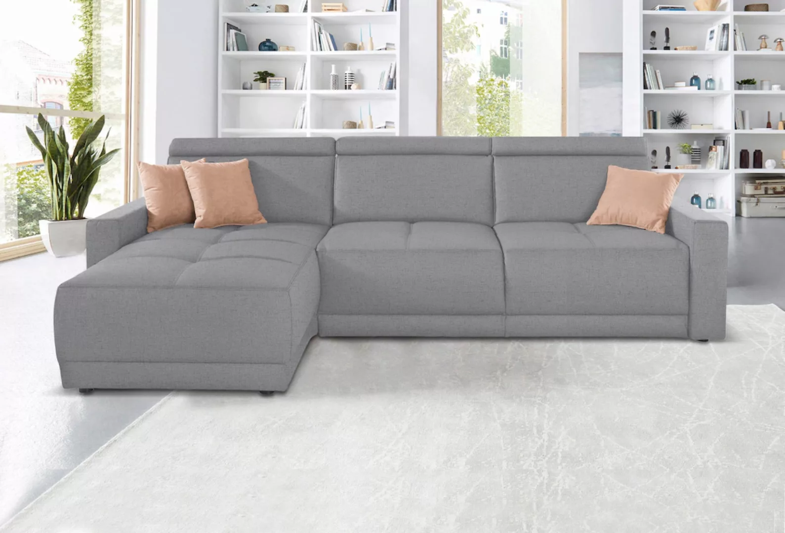 DOMO collection Ecksofa "Ava L-Form", mit Recamiere, Federkern wahlweise mi günstig online kaufen