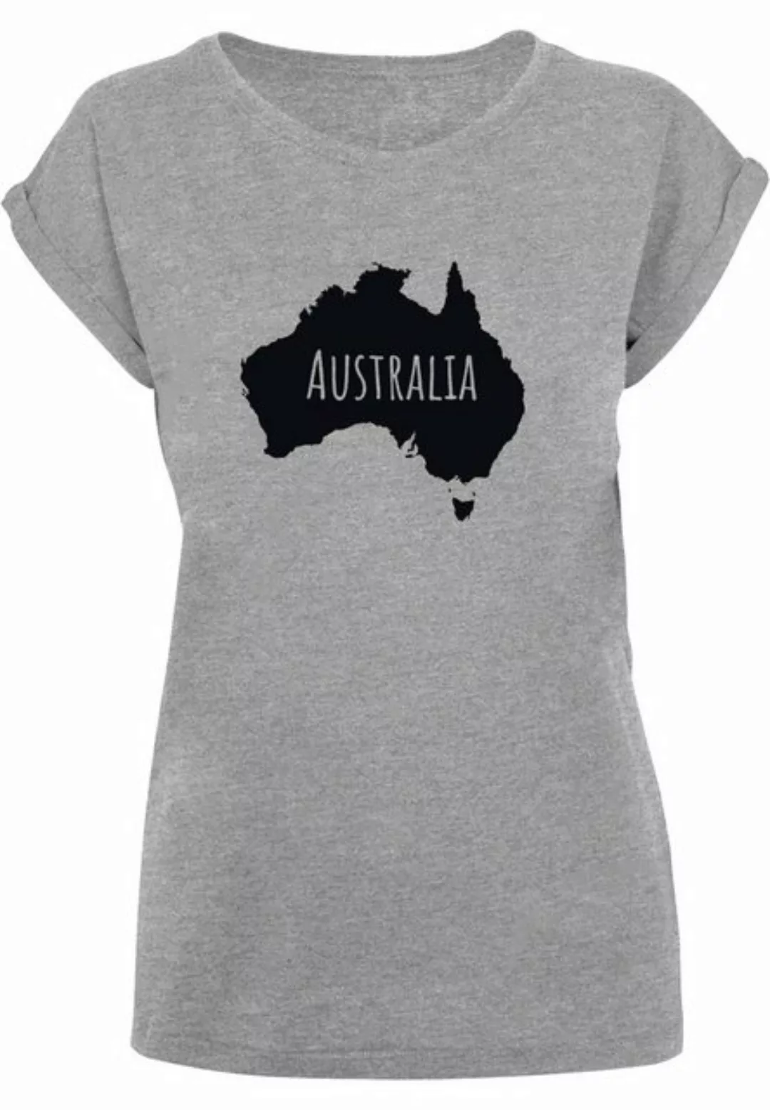 Merchcode T-Shirt "Merchcode Damen Ladies Australia Extended Shoulder Tee" günstig online kaufen