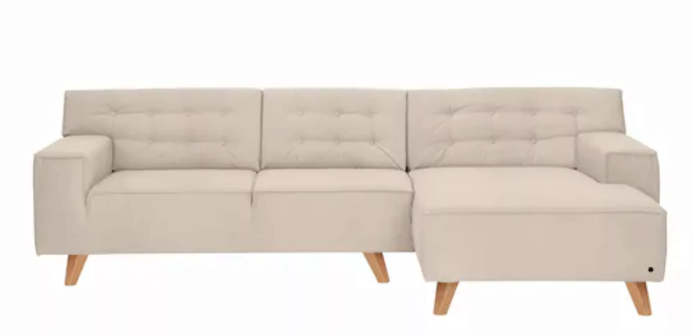 TOM TAILOR HOME Ecksofa »NORDIC CHIC«, mit Recamiere, im Retrolook, Füße Bu günstig online kaufen