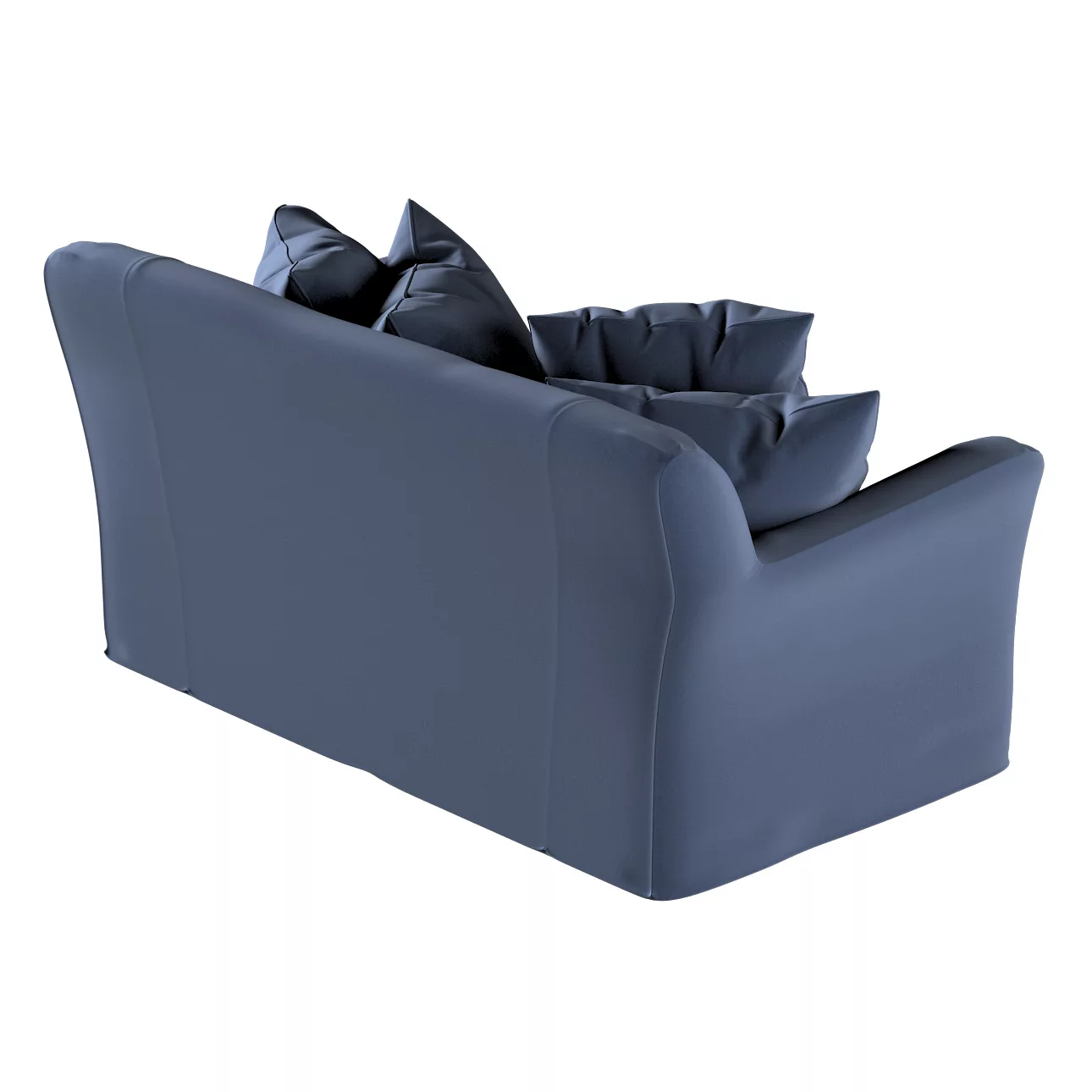 Bezug für Tomelilla 2-Sitzer Sofa nicht ausklappbar, dunkelblau, Sofahusse, günstig online kaufen