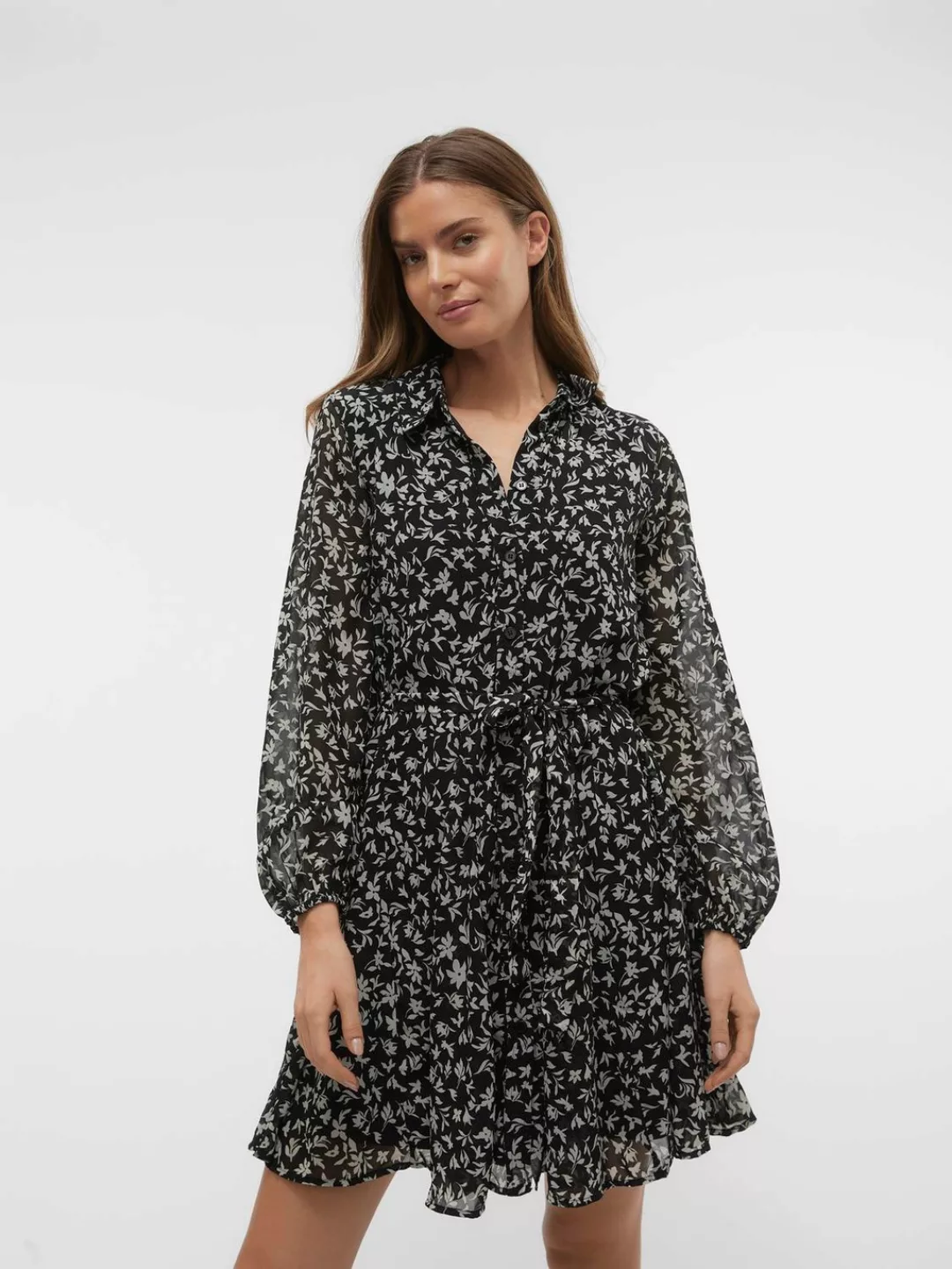 Vero Moda Sommerkleid VMHOLLY LS VOLUME SHORT DRESS WVN G günstig online kaufen