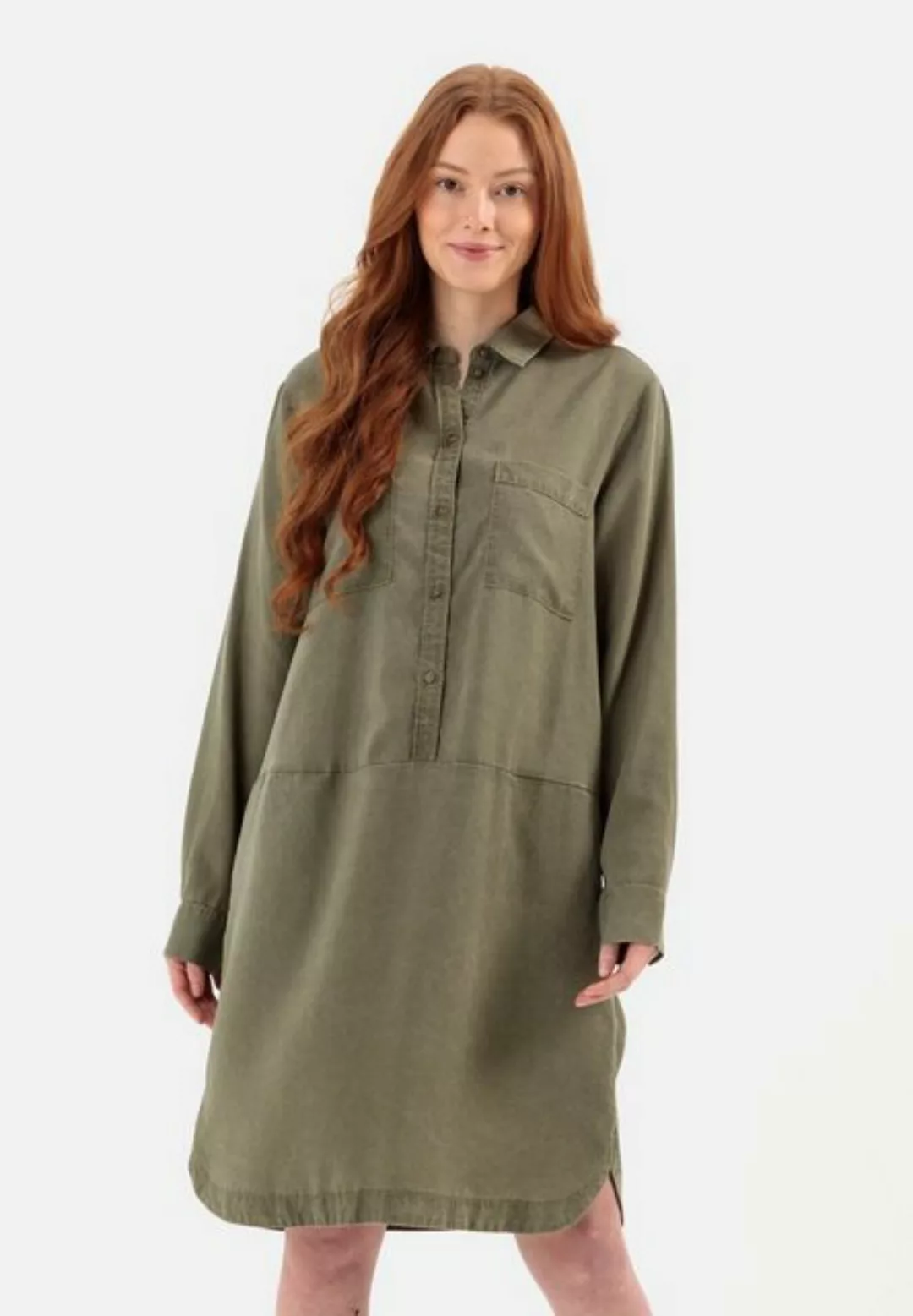 camel active Blusenkleid mit langen Ärmeln aus TENCEL™ Lyocell (1-tlg) günstig online kaufen