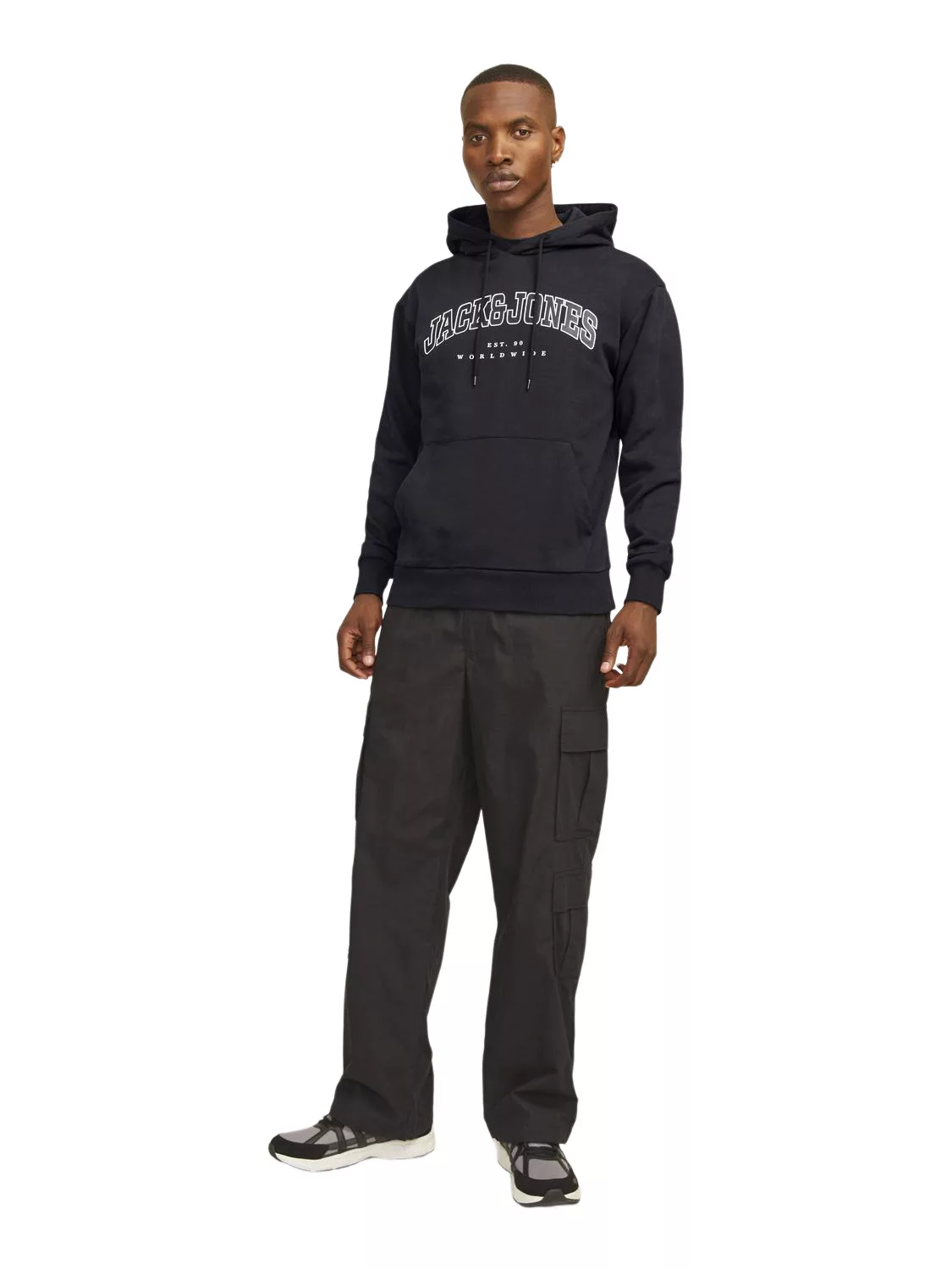 Jack & Jones Herren Hoodie Kapuzenpullover JJECALEB VARSITY- Relaxed Fit günstig online kaufen