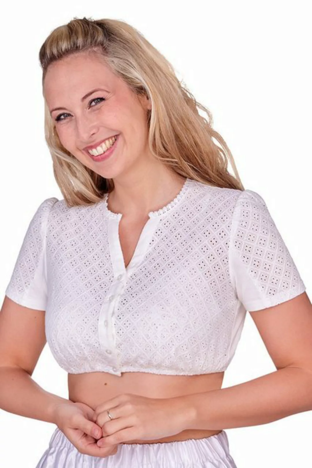 Spieth & Wensky Dirndlbluse Dirndlbluse - THERESA KA - offweiß günstig online kaufen