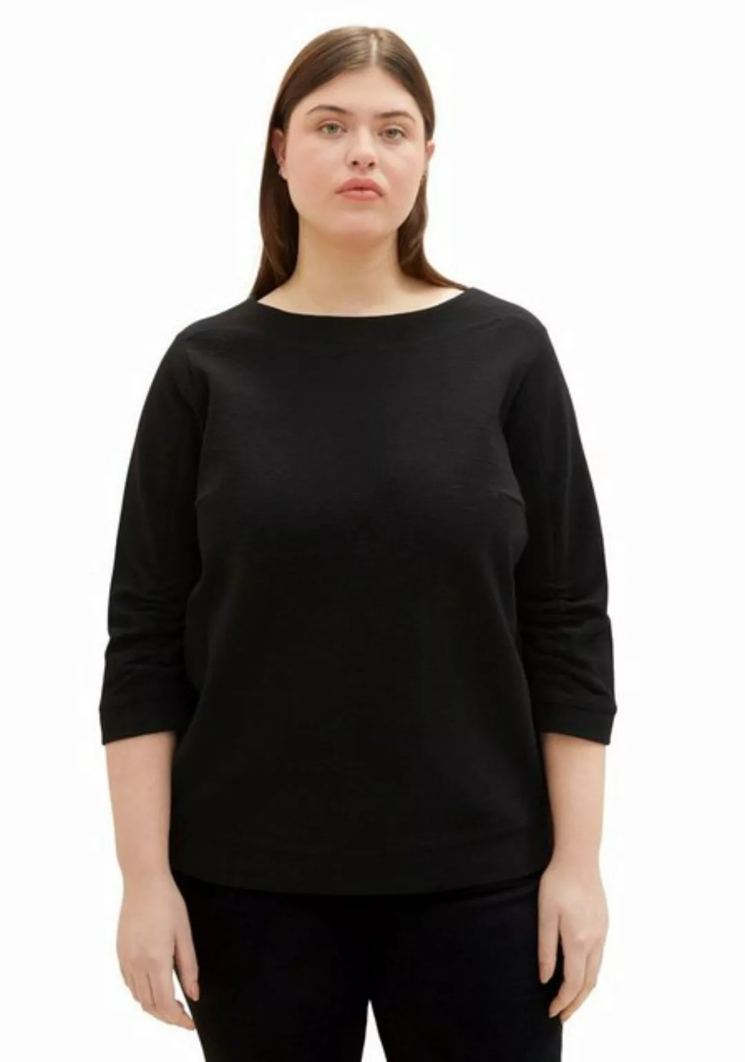 TOM TAILOR PLUS Sweatshirt mit Rundhalsausschnitt günstig online kaufen