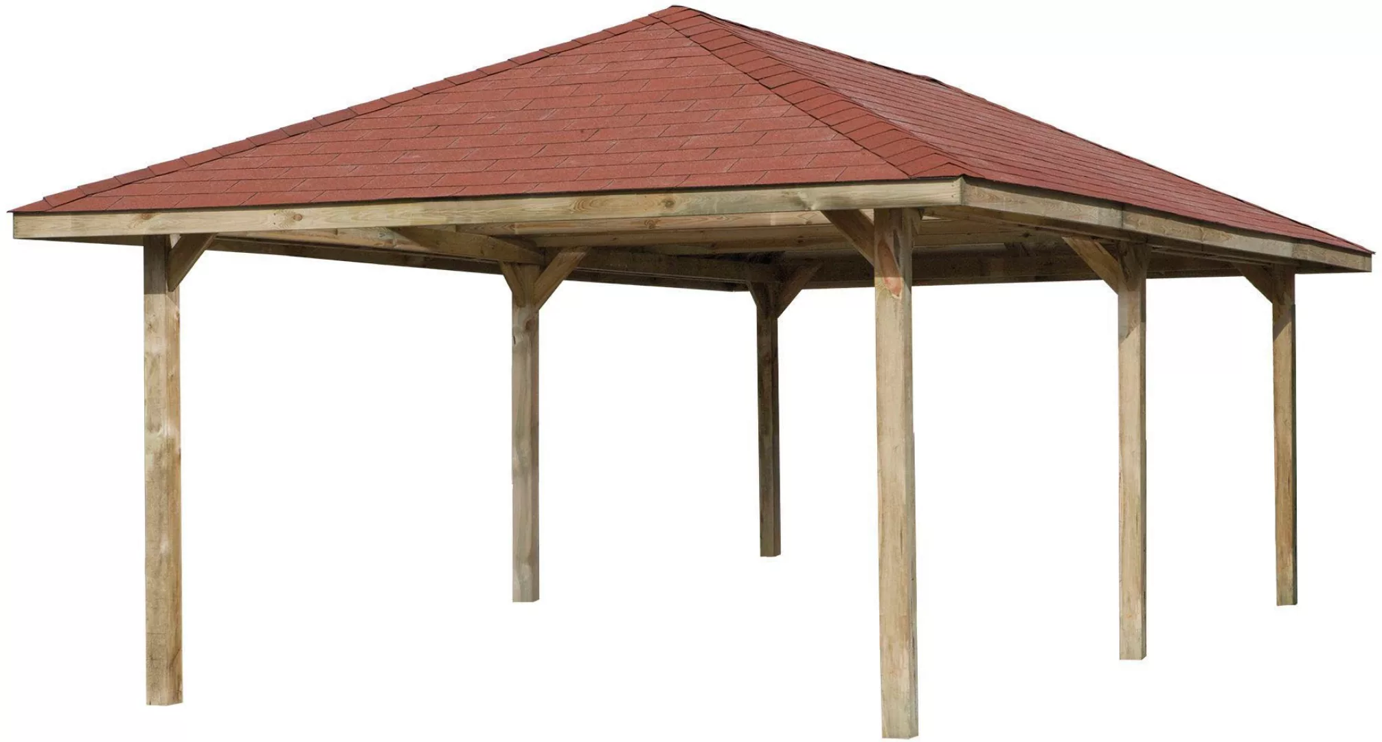 weka Pavillon "Gartenoase 651 B Gr.3, inkl roten Dachschindeln" günstig online kaufen