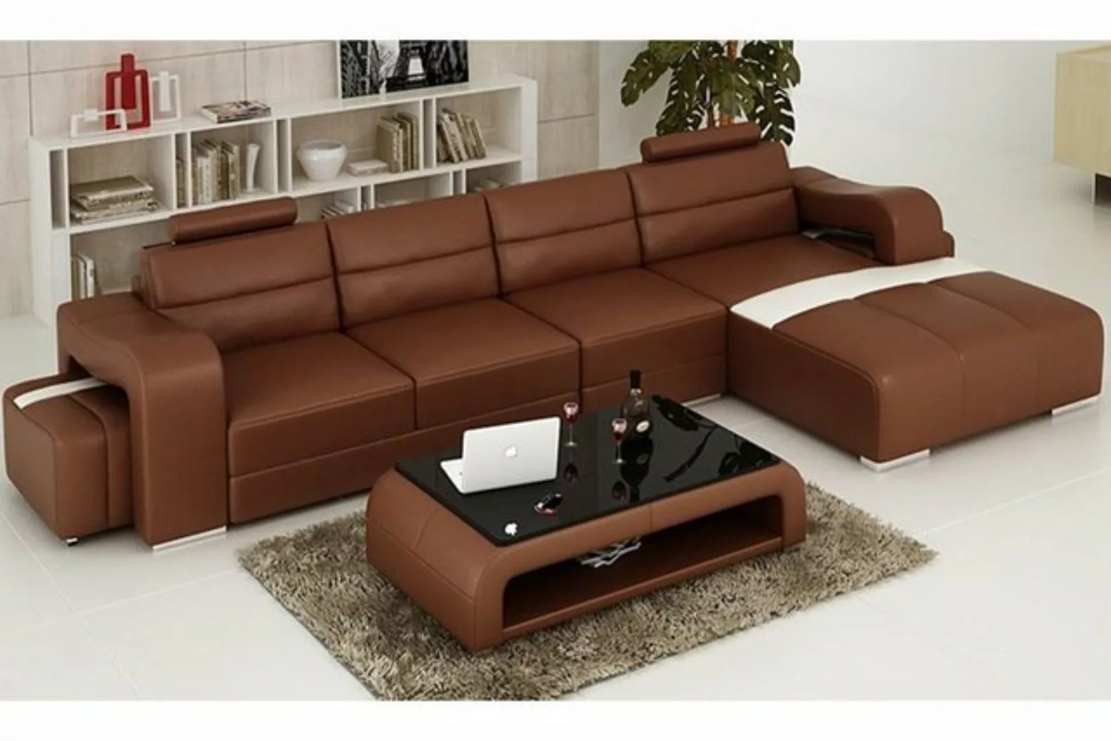 JVmoebel Ecksofa, Couch Polster Garnitur Wohnlandschaft Design Ecksofa Lede günstig online kaufen