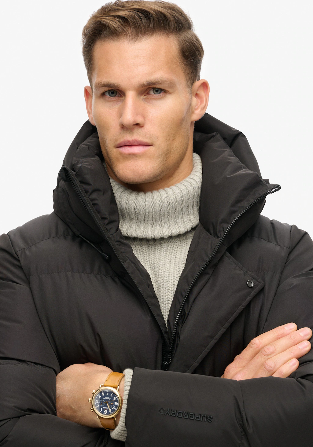 Superdry Steppjacke "HOODED 5 BAFFLE SPORTS PUFFER", mit Kapuze günstig online kaufen