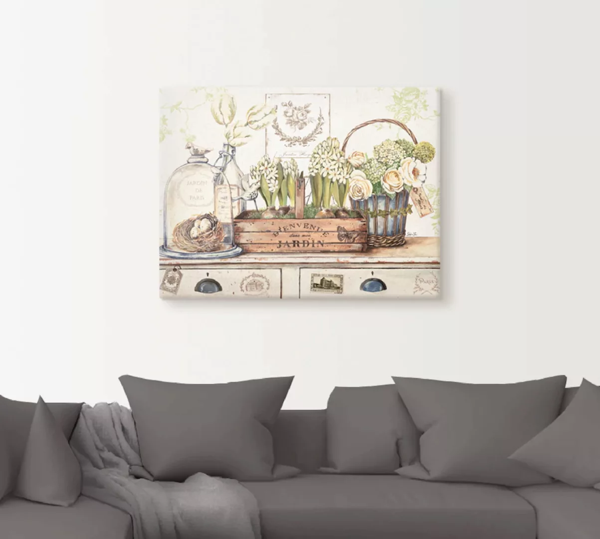 Artland Wandbild "Mein Garten", Arrangements, (1 St.), als Leinwandbild, Po günstig online kaufen
