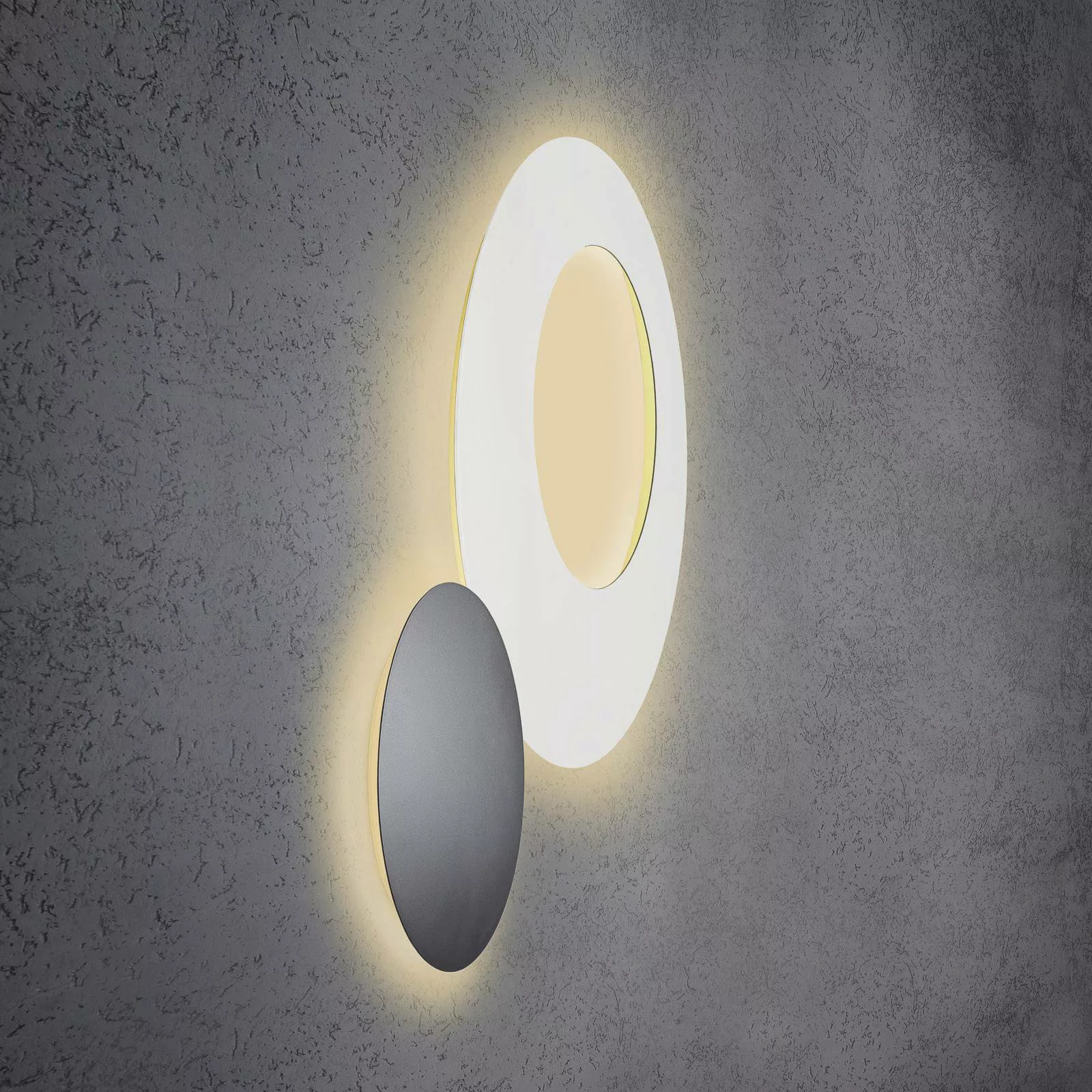 Escale Blade Open LED-Wandleuchte, weiß, Ø 79 cm günstig online kaufen