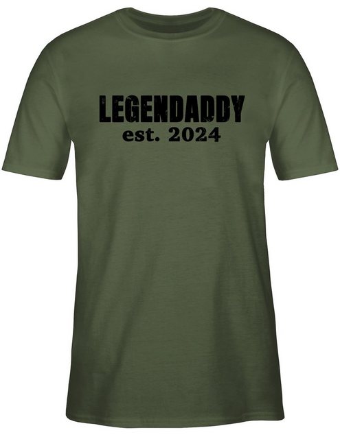 Shirtracer T-Shirt Legendaddy est. 2024 I Frischgebackenen Vater Werdender günstig online kaufen