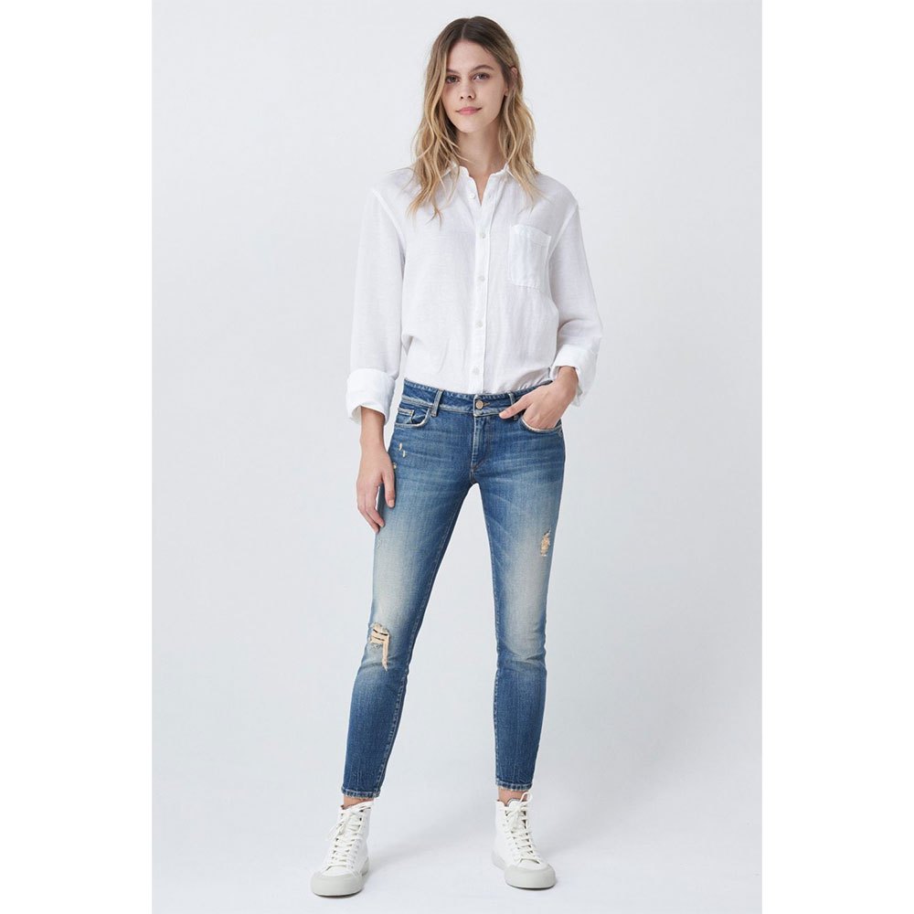 Salsa Jeans 126043-850 / Cropped Skinny Push Up Wonder Premium Wash Rips Je günstig online kaufen