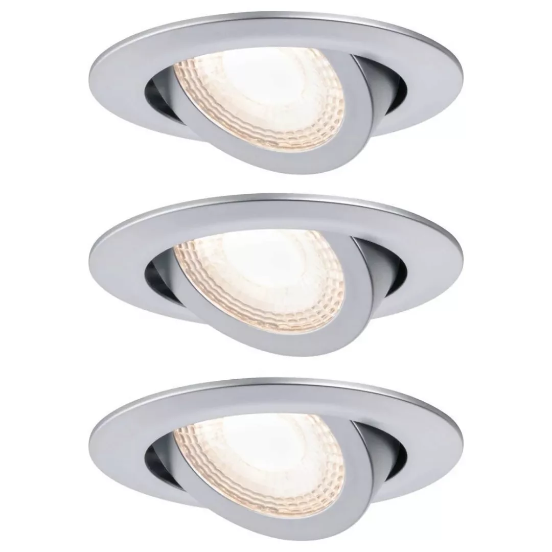 Paulmann 92986 LED-Einbauspot 3 x 6W, chrom matt günstig online kaufen