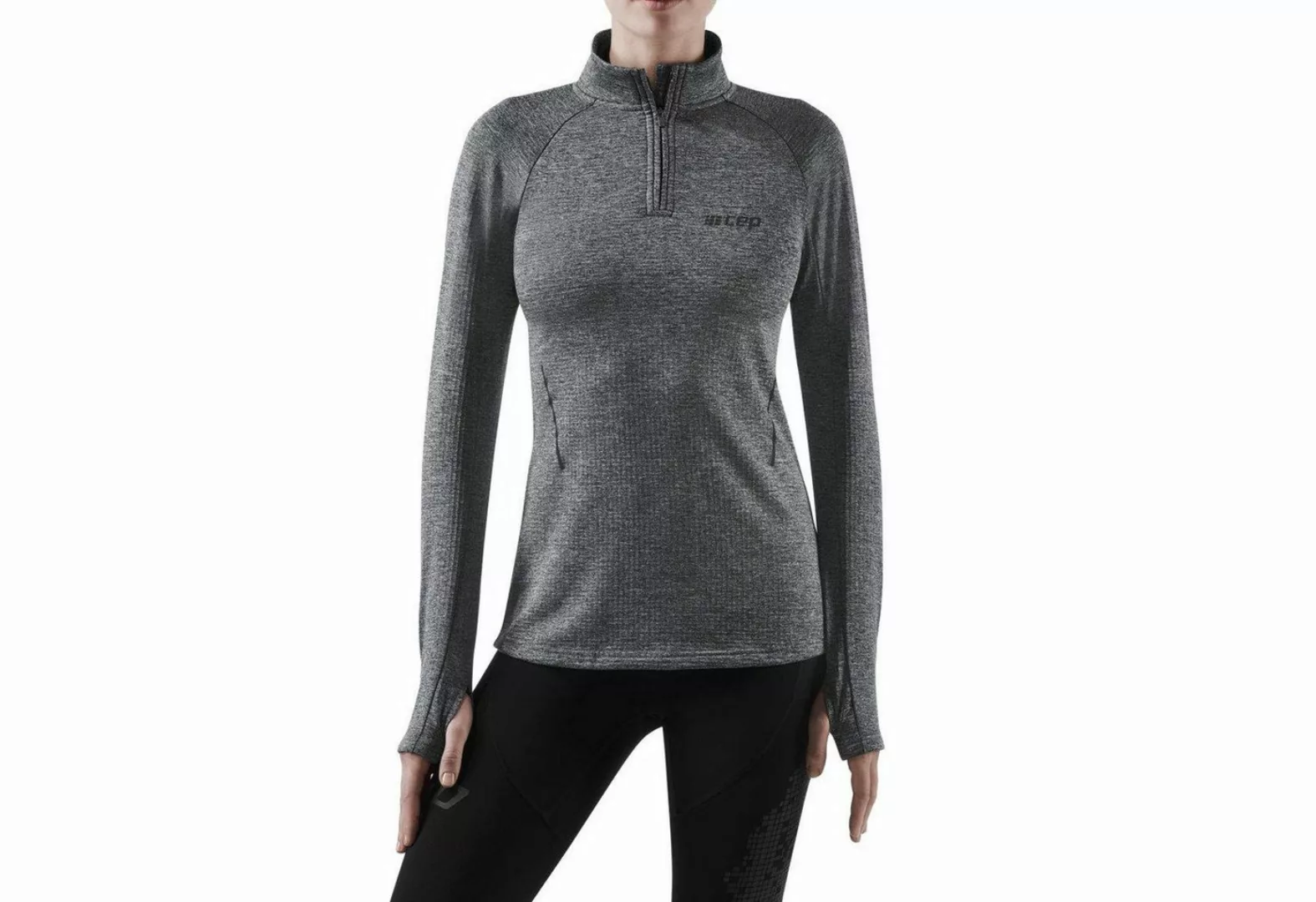 CEP Langarmshirt WINTER RUN SHIRT black melange W0A369 Funktionsshirt mit l günstig online kaufen