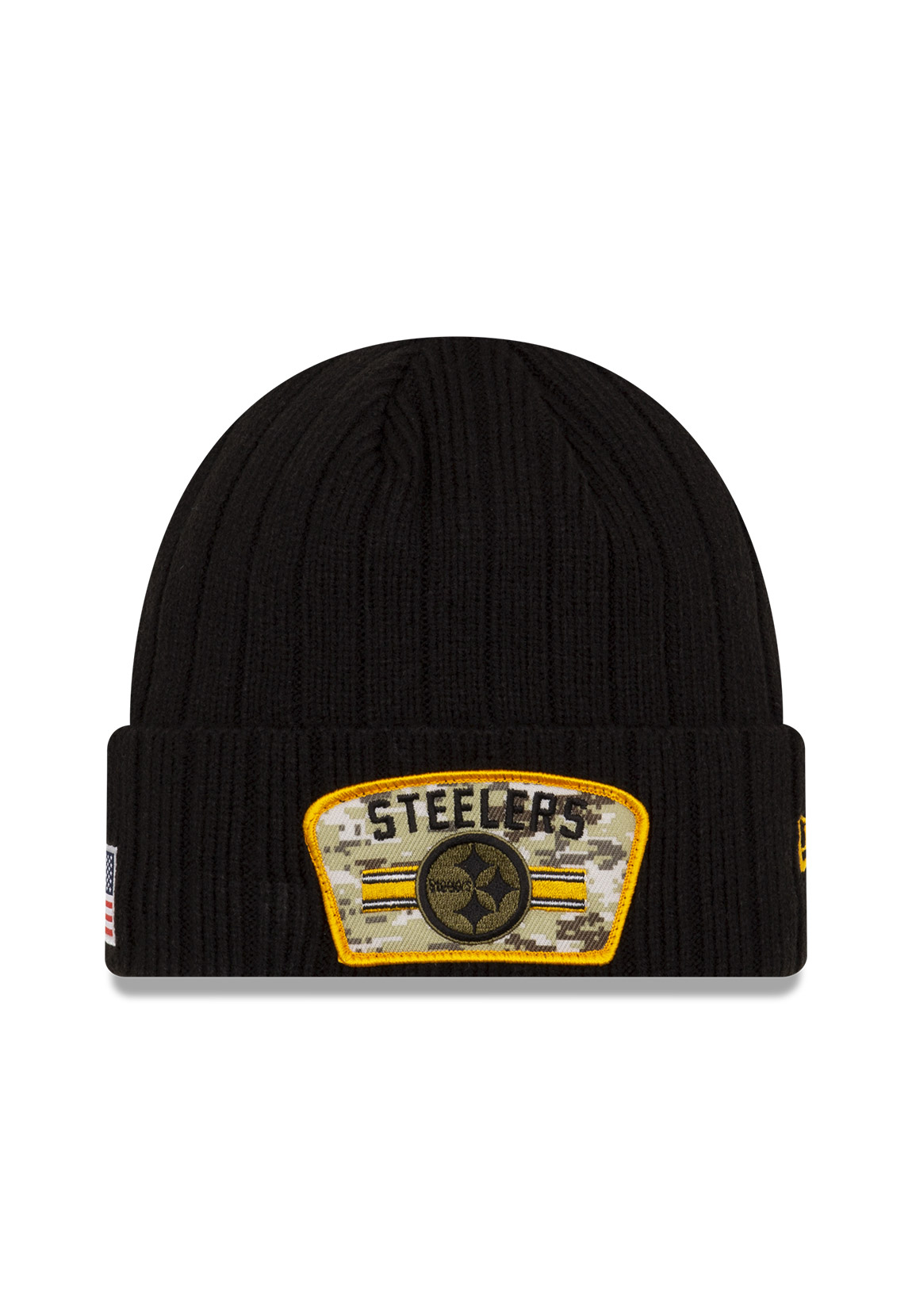 New Era NFL21 Salute to Service Knit Beanie PITTBURGH STEELERS Schwarz günstig online kaufen