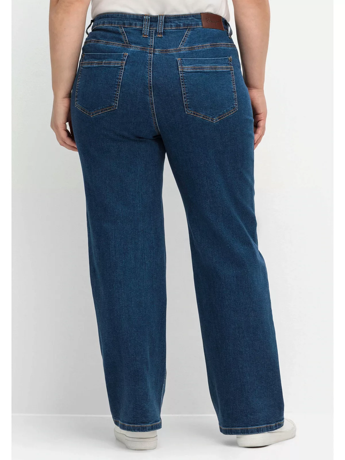 Sheego Weite Jeans "Große Größen", ELLA für kräftige Oberschenkel und Waden günstig online kaufen