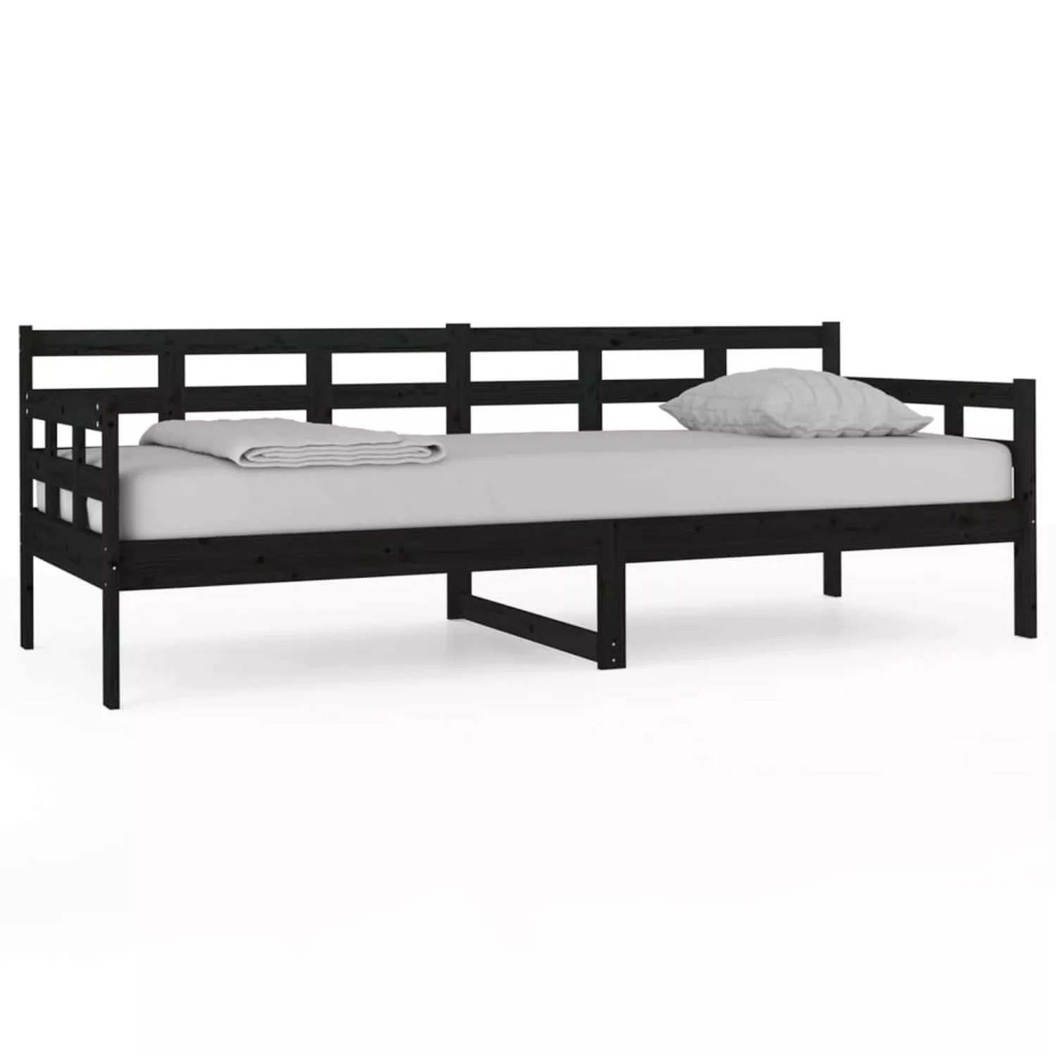 vidaXL Tagesbett Schwarz Massivholz Kiefer 80x200 cm1279882 günstig online kaufen