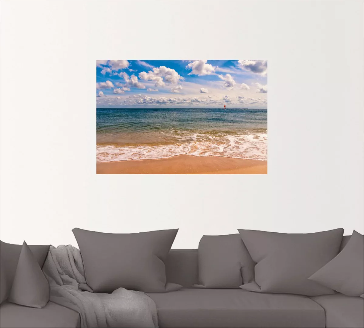 Artland Wandbild »Strandimpression Hörnum Sylt«, Strand, (1 St.), als Poste günstig online kaufen