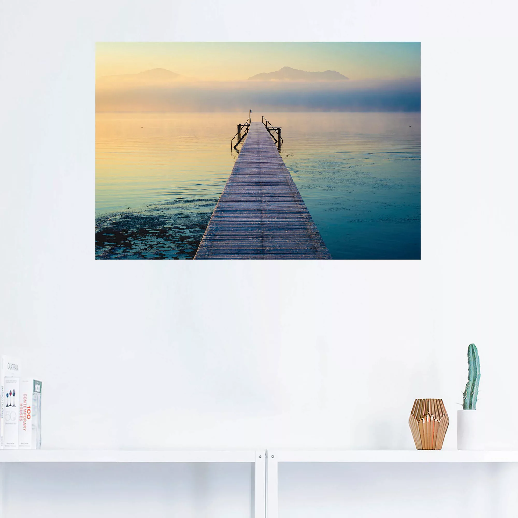 Artland Wandbild "Sonnenaufgang am Chiemsee", Seebilder, (1 St.), als Leinw günstig online kaufen