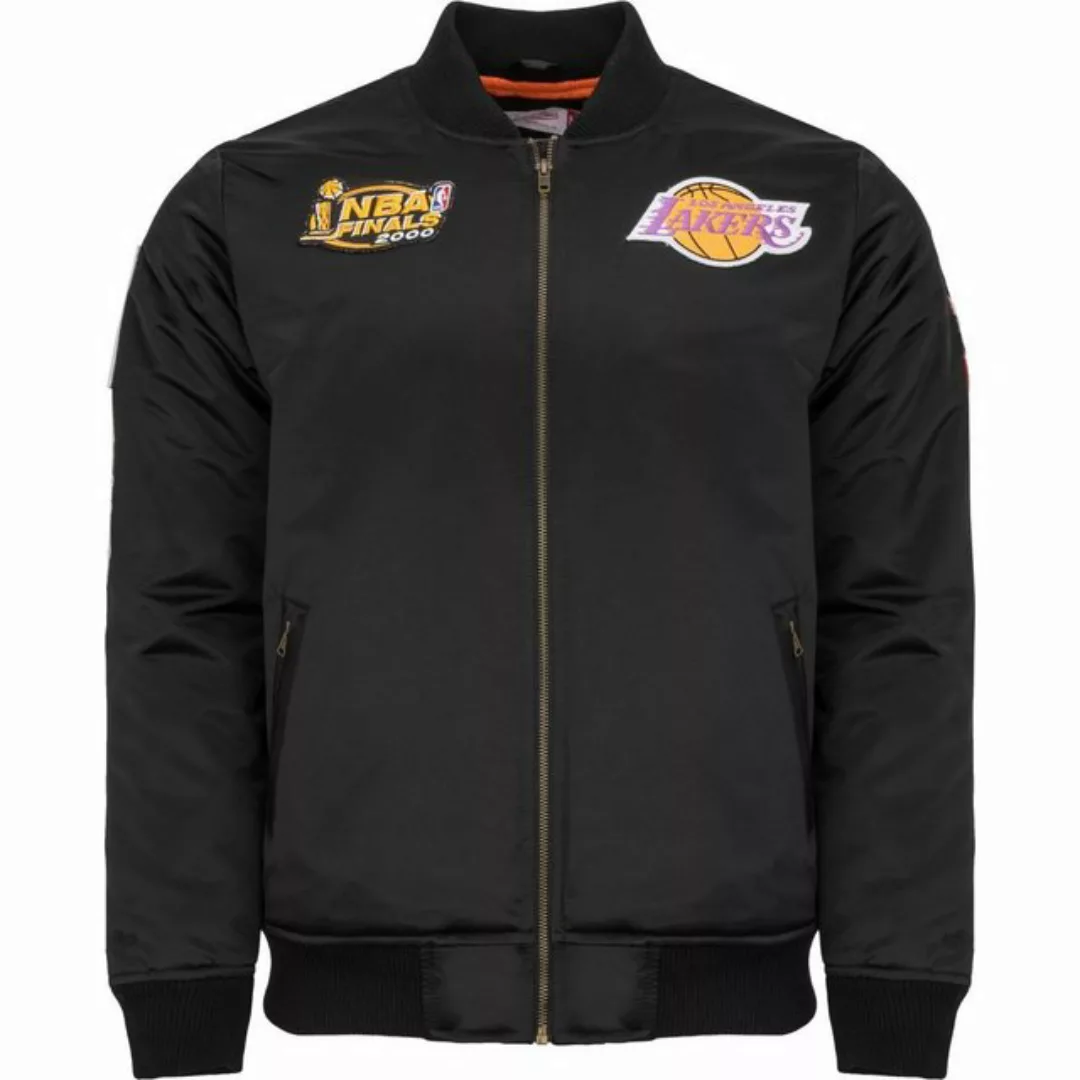 Mitchell & Ness Bomberjacke Satin PATCHES Los Angeles Lakers günstig online kaufen