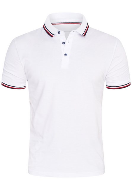 Rello & Reese Poloshirt RRSTOWE Herren Kurzarm Polo-Hemd T-Shirt in Piqué-Q günstig online kaufen