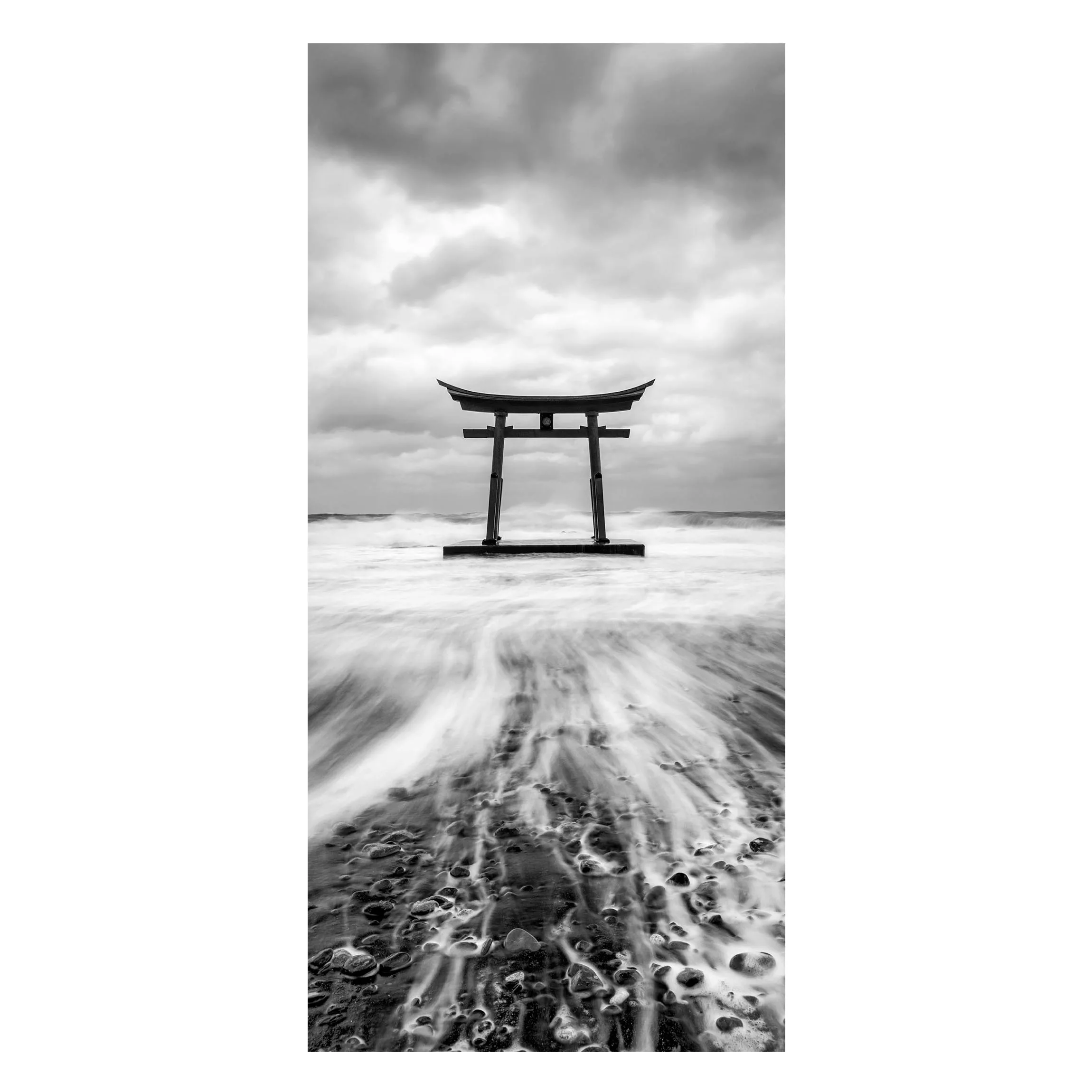 Magnettafel Japanisches Torii im Meer günstig online kaufen