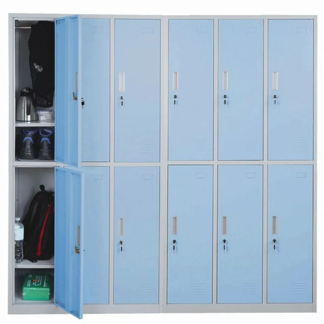 MCW Mehrzweckschrank Preston T829-12 Metallschrank, Lüftungsschlitze, Drehr günstig online kaufen