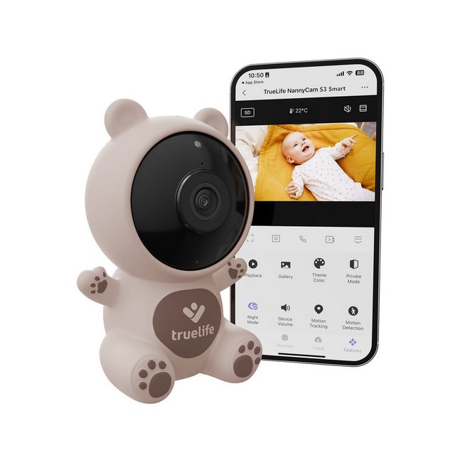 TrueLife Babyphone TrueLife NannyCam S3 Smart, unbegrenzte Reichweite mit d günstig online kaufen